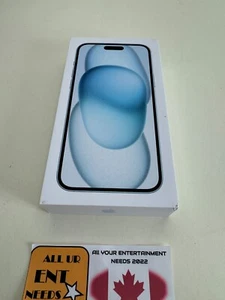 Apple A3093 iPhone 15 Plus Bleu 128 Go - Boîte vide UNIQUEMENT + inserts - Photo 1 sur 5