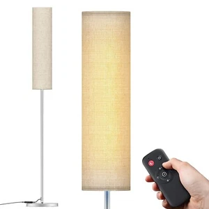 dodocool 65" LED Floor Lamp for Living Room with Remote Fabric Lamp Shade-White - Picture 1 of 9