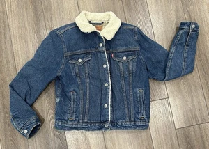 Youth Levis Lined Trucker Jacket Size Medium - Picture 1 of 10