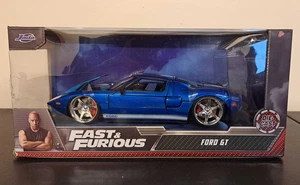 JADA 1/24 FORD GT BLUE FAST AND FURIOUS 2005 97177 - BOX WINDOW SPLIT - Bild 1 von 2