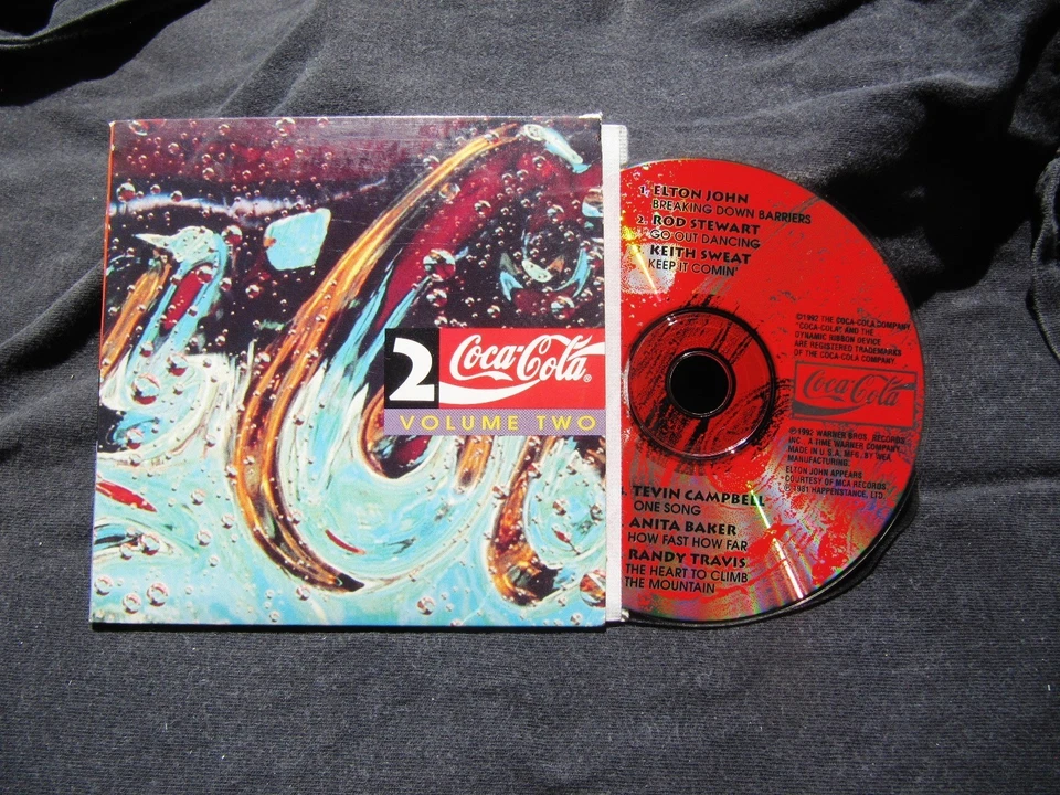 COCA COLA Volume 2 PROMO CD EP 1992 ELTON JOHN Keith Stewart ANITA BAKER  - Image 1 of 2
