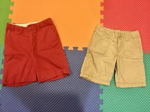 Two Pairs Of Girl’s Chino Shorts The Children’s Place/Falls Creek Size 6 EUC! - Picture 1 of 6