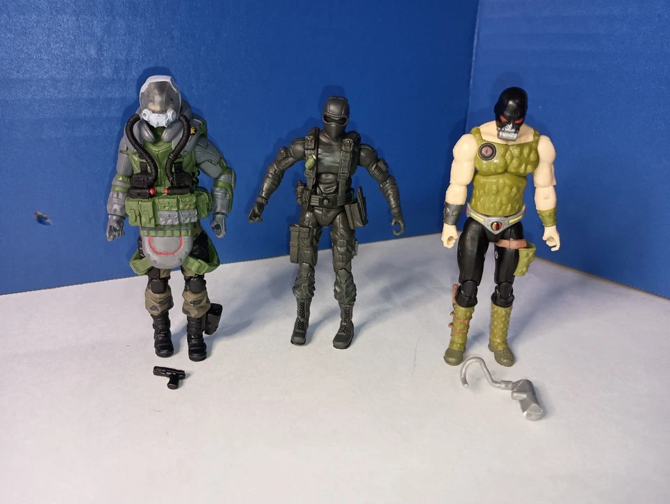 GI Joe ROC POC 25th Modern Figura de Acción LOTE incompleta x3 Croc Skydive SE Foto 1 de 2