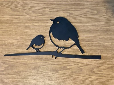 Metalbird Robin Duo Corten Steel Sculpture Original Packaging - Image 1 of 4