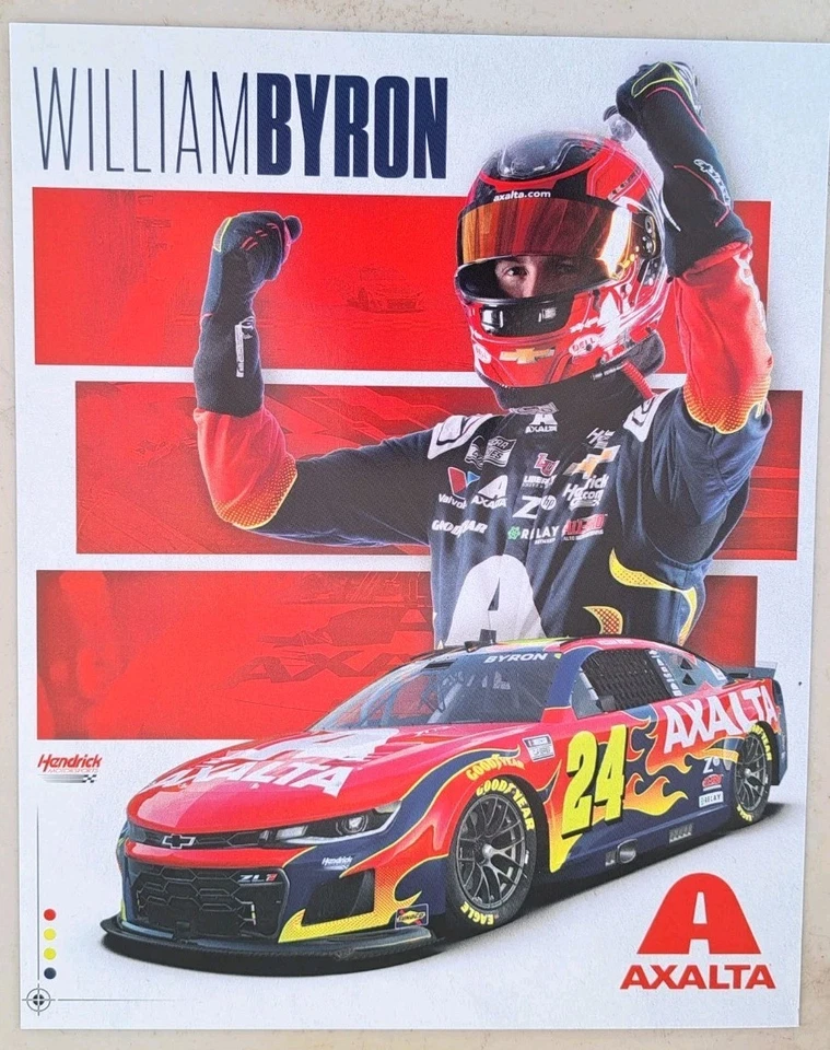 William Byron 2025 8x10 Axalta #24 NASCAR Cup Series héroe/tarjeta postal Foto 1 de 1
