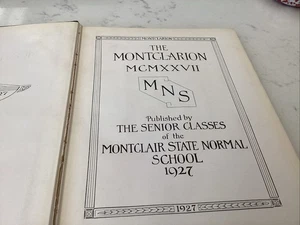 Vintage Montclarion Original 1927 Montclair State Normal School Original Art Old - Foto 1 di 7