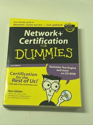 Network+ Certification For Dummies 2nd Ed Exam Prep with CD-ROM 2002 Windows XP - Image 1 of 4