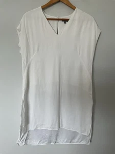Phase Eight Size 12 Relaxed Fit White Shift Dress V Neckline - Picture 1 of 7