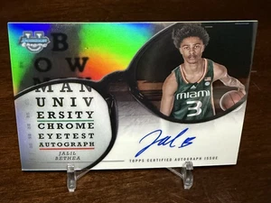 JALIL BETHEA 2024-25 Bowman Chrome University AUTO SSP Eye Test #ETA-JB Miami 🔥 - Picture 1 of 2