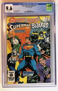 DC Comics Presents #71 1984 CGC Universal Grade 9.6 BIANCHE Pagine Superman Bizarro - Foto 1 di 2