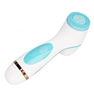 Facial Electric Cleaner Rechargeable Silicone Massage Cleansing Face Brush With - Picture 1 of 24