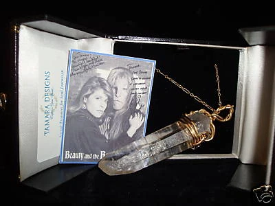TAMARA DESIGN BEAUTY and THE BEAST TV SHOW CRYSTAL ANNIVERSARY NECKLACE (Linda Hamilton)