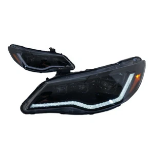 For Honda Civic 8th 2005-2012 LED Headlights DRL Turn Signal Headlamp Assembly - Picture 1 of 16