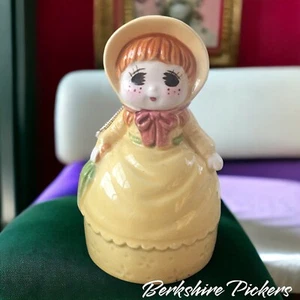 Vintage Lefton Porcelain Girl Bell Figurine • Japan • Excellent Used Condition - Picture 1 of 7