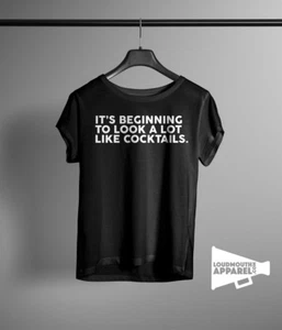 Looks A Lot Like Cocktails Womens T-Shirt Xmas Festive Alcohol Booze Boozy Tee - Picture 1 of 2
