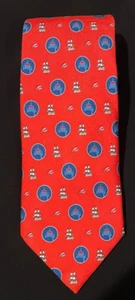 VINEYARD VINES Mens Sailboat Lighthouse Red Silk Tie NWT - Free Shipping - Picture 1 of 3