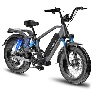 Adult Electric Bike 1300W 48V Ebike Mountain Bicycle 60Miles Fat Tire Snow Bike - Picture 1 of 9