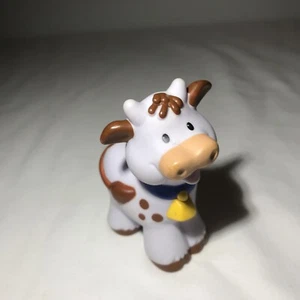 Fisher Price Little People -Farm Animal  White Cow Replacement EUC - Picture 1 of 7