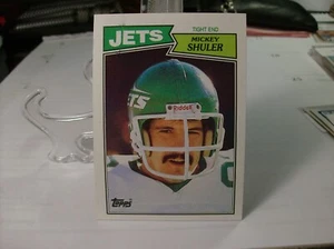 1987 Topps Football #133 - Mickey Shuler - New York Jets 87-024 - Picture 1 of 2