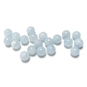 Pale Blue Aquamarine Beads Plain Round 6mm Pack Of 20 - Picture 1 of 1