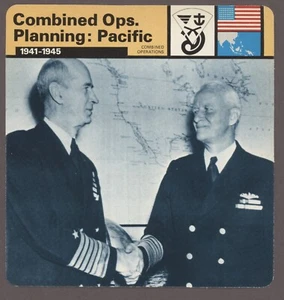 Combined Ops. Planning: Pacific EditoService Card Second World War II Operations - Picture 1 of 1
