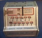 Vintage Line Mar Toys Cash Register Look Penny Bank -Automatically Unlocks At $1