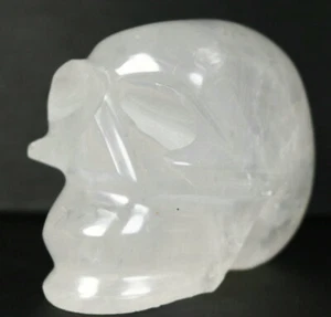 1.08lb Natural Crystal Carved clear quartz Crystal Gem Stone skull reiki Healing - Picture 1 of 10