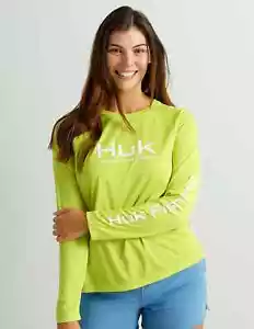 NWT WOMEN'S HUK PURSUIT PERFORMANCE CREW SHIRT/TOP.MEDIUM.BRAND NEW FOR 2024.DO - Picture 1 of 4