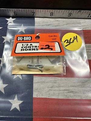 Dubro #107 1/2A T-Style Control Horns NewInPack 🇺🇸 Shipped - Image 1 of 4