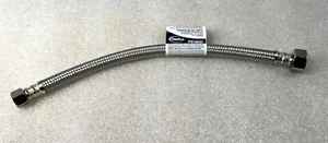 PROFLO PFX146322 3/8" COMP x 1/2 FIP x 12" Braided Stainless Water SUPPLY LINE - Picture 1 of 4