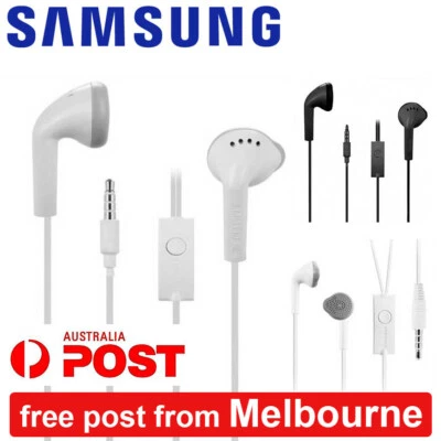 Samsung 3.5mm AUX Wired Earphone Headphone Headset Earbud With Mic Microphone AU - image 1 of 4