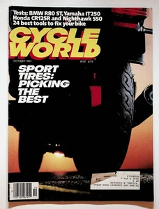 1983 October Cycle World Motorcycle Magazine BMW R80ST Honda CR125R Yamaha IT250 - Picture 1 of 8