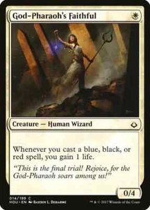 GOD-PHARAOH'S FAITHFUL X 4 N/M- HOUR OF DEVASTATION MAGIC THE GATHERING - Picture 1 of 1