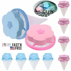 1-10x Floating Pet Fur Catcher Laundry Lint Pet Hair Remover For Washing Machine - Picture 1 of 14