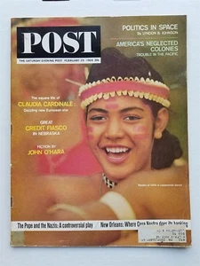 Look Magazine February 29, 1964 - Politics in Space - Claudia Cardinale - Credit - Imagen 1 de 2