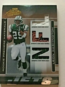 2006 Playoff Absolute Leon Washington Rookie RPM Jersey/Ball/Jersey 473/849 #273 - Picture 1 of 3