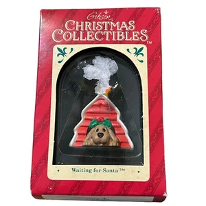 Vintage 1992 Gibson Christmas Collectibles Ornament Waiting For Santa NEW - Picture 1 of 4