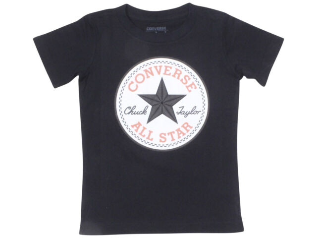 & Tops, T-Shirts sale Shirts Black for Short | for Boys Boys Sleeve eBay Converse