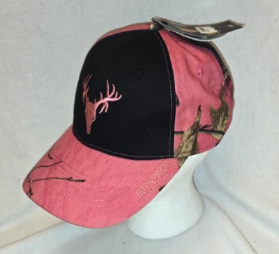 REALTREE HOT SHOT Pink Camo Women's Hunting Cap Hat - Adjustable. * NWT * - Image 1 of 4