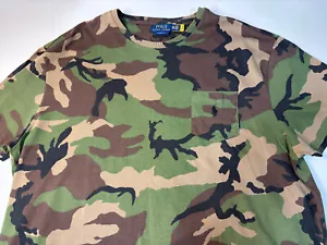 Polo Ralph Lauren Men's XXL Green Multi Camo Short Sleeve Pocket T-Shirt - Picture 1 of 7