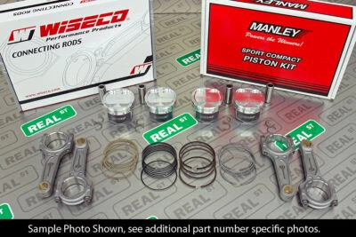 Manley Platinum Series Forged Pistons Wiseco Boostline Rods SR20DET 86mm 9.0:1 - Image 1 of 4