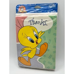 Vintage Looney Tunes Tweety Bird Thank You Note Cards Sealed (8) Heartline 90s - Picture 1 of 4