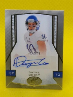 Dayne Crist 2013 SPX ROOKIE SIGNATURE AUTOGRAPH #95 ***196/299*** - Image 1 of 2