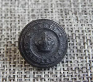 Antiker Vintage gedrückter Hornknopf britische Polizei um 1800 ~ Apx: 5/8" ~ #414-A - Bild 1 von 5