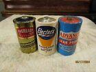 Vintage Eveready Ray-O-Vac Burgess D Cell 1.5 Volt Batteries Set 3 Collectible