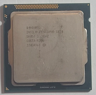 Intel/Pentium Dual-Core/G870/SR057/3.10GHz/3MB/LGA 1155/CPU/Sandy Bridge/65 Watt - Image 1 of 4