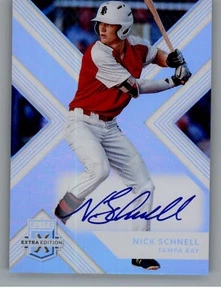 Nick Schnell 2018 Panini Elite Extra Edition #31 Autograph Auto RC - Rays - Picture 1 of 2