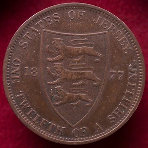 Trikot Zwölfter (1/12) eines Schillings 1877 H (L0603) - ca-C - Bild 1 von 2