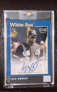 Luis Robert 2020 Topps Archives Snapshots Blue Auto Rookie Card - 19 out of 50 - Picture 1 of 3