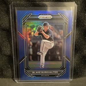 2023 Panini Prizm #10 Blake Burkhalter Atlanta Braves Blue /149